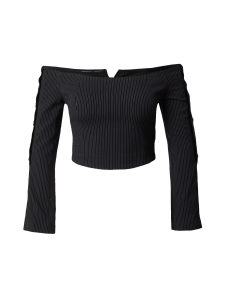 Toni Garrn co-created by ABOUT YOU_Pack Shots_GSR Camilla Top_black pinstripe_59,90_12519814
