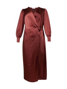 Cita Maass co-created by ABOUT YOU_Pack-Shots_Bianca Wrap dress_brown_7990