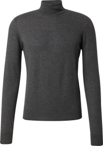 Dan Fox Apparel Essentials co-created by ABOUT YOU_SS2024_Pack Shot_Turtleneck Lorenz Jumper_ grey_5990