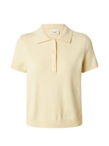 Marie von Behrens co-created by ABOUT YOU_Pack-Shots_Leslie Poloshirt_yellow_8900
